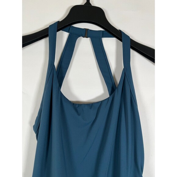 Halara Backless Twisted Active Dress Easy Peezy Majolica Blue XL Longer Length - Picture 5 of 10